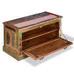 Banc banquette de rangement de chaussures 85 x 40 x 45 cm bois de récupération 02_0010853