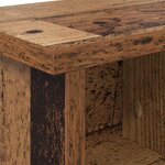 vidaXL Porte-manteau mural avec étagère Bois ancien 75 x 16 x 26 cm