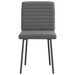vidaXL Chaises à manger lot de 6 gris similicuir