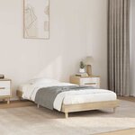 vidaXL Cadre de lit sans matelas chêne sonoma 90x200 cm
