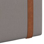 vidaXL Tête de lit suspendue Taupe PU antique