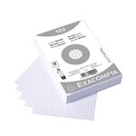 Paquet de 100 Fiches BRISTOL BLANC 100/150 5X5 S/FILM EXACOMPTA