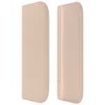 vidaXL Tête de lit avec oreilles Cappuccino 203x16x78/88 cm Similicuir