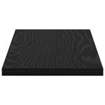 vidaXL Planches de bibliothèque - 4 Pièces en chêne noir  40x20x1.5 cm  en bois d'ingénierie.