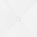 vidaXL Coussin de Dos Blanc 140 x 19 x 50 cm tissu