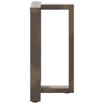 vidaXL Pieds de table à manger en T  2 pièces  noir  50 x 35 x (72-73) cm  acier