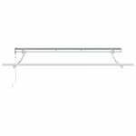 vidaXL Auvent Rétractable Vert et blanc 350 x 200 cm