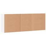 vidaXL Buffets 3 Pièces Blanc Bois d'ingénierie