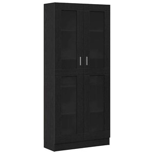 vidaXL Bibliothèque Chêne noir 82 5 x 30 5 x 185 cm Bois d'ingénierie