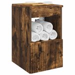 vidaXL Armoire de salle de bain Chêne fumé 30 x 35 x 50 cm
