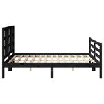 vidaXL Cadre de lit sans matelas 140x200 cm bois massif