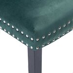 vidaXL Chaises à manger lot de 4 vert foncé velours