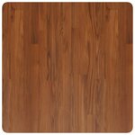 vidaXL Dessus de table carré Marron foncé 70x70x4cm Bois chêne traité