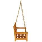 vidaXL Banc swing de jardin 2 places 110x56x58 cm en bois massif d'acacia