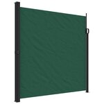 vidaXL Auvent latéral rétractable vert foncé 200x300 cm