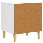 vidaXL Table de chevet Blanc brillant 43 x 34 5 x 48 cm