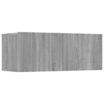 vidaXL Meubles TV 4 Pièces sonoma gris 80x30x30 cm bois d'ingénierie
