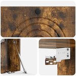 vidaXL Meuble TV mural Chêne fumé 78 5 x 31 x 30 cm Bois d'ingénierie