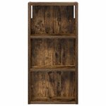 vidaXL Armoire murale de salle de bain Chêne Fumé 30 x 10 x 60 5 cm