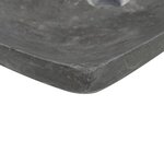 vidaXL Lavabo 50 x 35 x 12 cm Marbre Noir