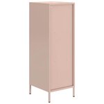 vidaXL Buffet haut rose 35x39x103 5 cm acier