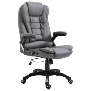 vidaXL Chaise de bureau Anthracite Similicuir