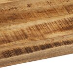 vidaXL Dessus de table 90x80x3 8 cm bord vif bois massif manguier brut