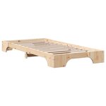vidaXL Cadre de lit Pin massif 197 x 97 x 17 cm Bois massif en pin
