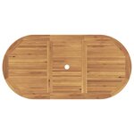 vidaXL Ensemble de salle à manger pour jardin 7 Pièces Marron