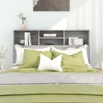 vidaXL Armoire de tête de lit Sonoma gris 140x19x103 5 cm