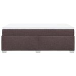 vidaXL Sommier à lattes de lit avec matelas Marron foncé 120x200 cm