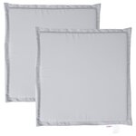 vidaXL Coussins de siège de jardin lot de 2 gris clair 45x45x2cm carré