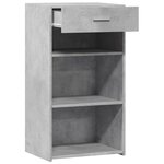 vidaXL Buffet gris béton 50x42 5x93 cm bois d'ingénierie