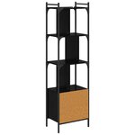 vidaXL Bibliothèque Chêne noir 44 5 x 30 x 154 5 cm Bois d'ingénierie