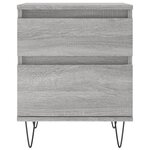 vidaXL Tables de chevet 2 Pièces sonoma gris 40x35x50 cm bois ingénierie