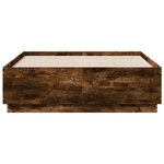 vidaXL Cadre de lit sans matelas chêne fumé 120x190 cm