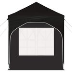 vidaXL Tente de fête pop-up 192 x 192 x 245 cm Noir