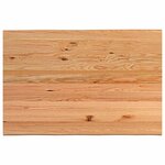 vidaXL Dessus de table marron clair bois chêne massif rectangulaire