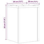 vidaXL Supports pour plantes 2 Pièces chêne artisanal bois d'ingénierie