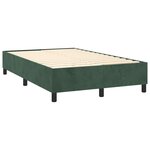 vidaXL Sommier à lattes de lit avec matelas LED Vert foncé 120x200 cm