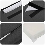 vidaXL Tête de lit capitonnée Gris Naturel et Foncé 140 cm Pin massif