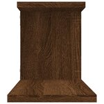 vidaXL Étagère TV murale Chêne marron 125x18x23 cm Bois d'ingénierie