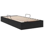 vidaXL Cadre de lit ottoman avec stockage Noir 100 x 200 cm Velours
