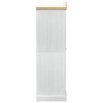 vidaXL Armoires Blanc 55 x 52 x 170 cm Pin massif