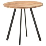 vidaXL Table de salle à manger 80 cm Bois d'acacia solide