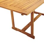 vidaXL Ensemble à manger de jardin 7Pièces bois d'acacia solide textilène