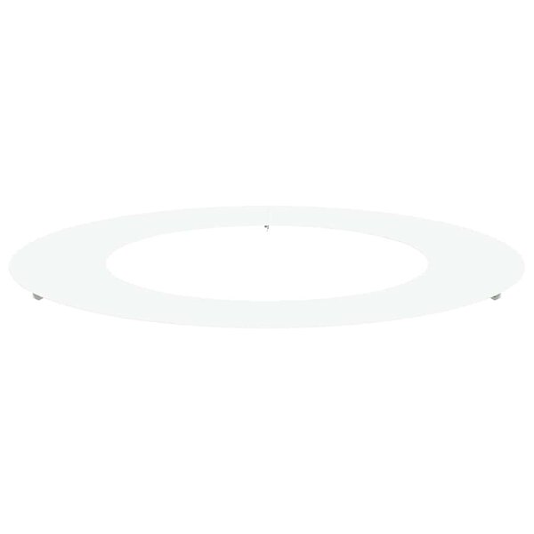 vidaXL adapté pour anneau d'arbre plat Blanc Ø50 / 80 cm Acier