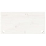 vidaXL Dessus de bureau blanc 80x40x2 5 cm bois massif de pin