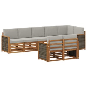 vidaXL Ensemble de canapés d'extérieur 7 pc