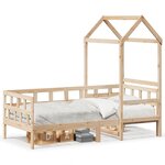 vidaXL Lit de jour avec toit 80x200 cm bois de pin massif
